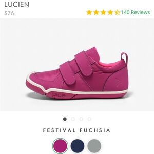 New-in-box Plae Lucien shoe in Festival Fuchsia